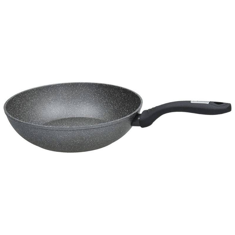 Mythos Wok 28 cm in alluminio grigio