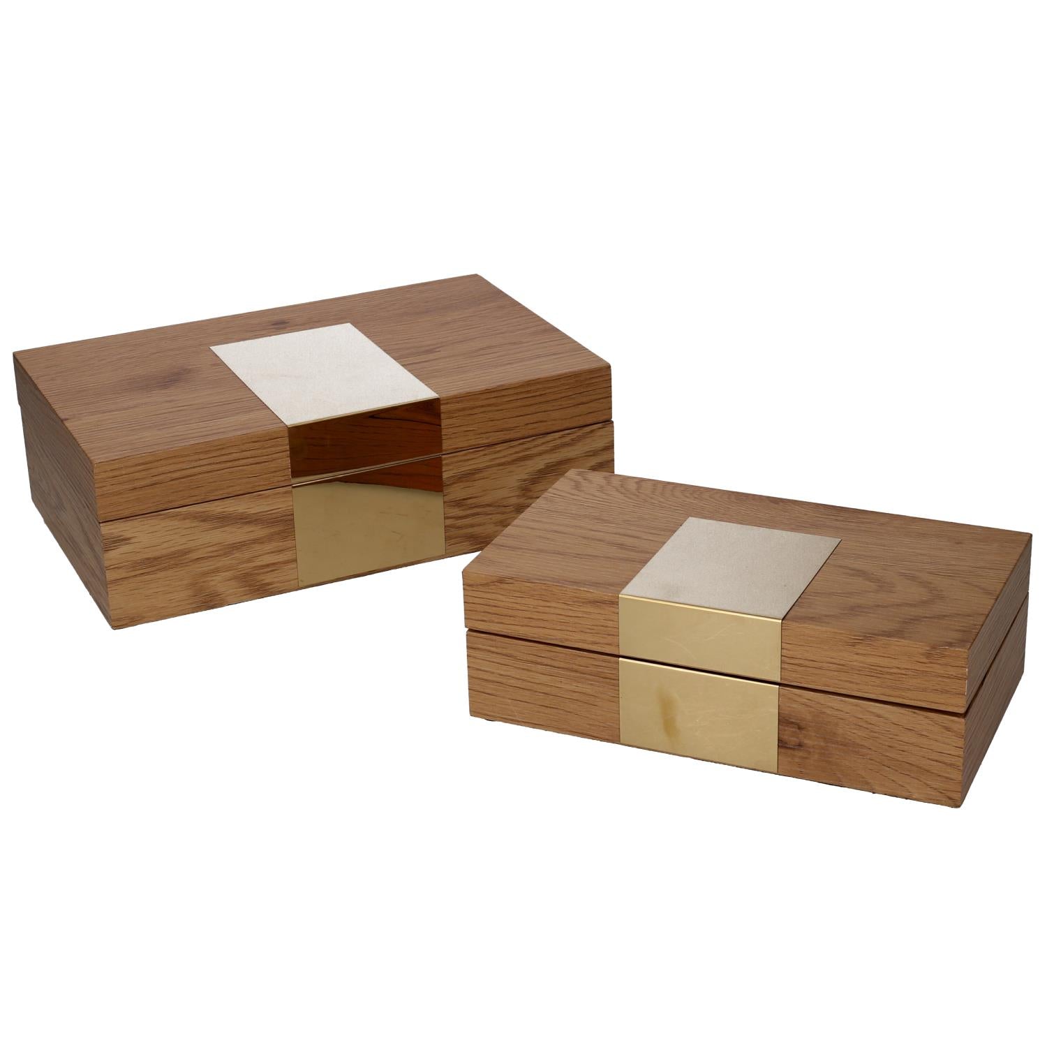 Rectangular brown wooden box 1-2 cm31x20h10