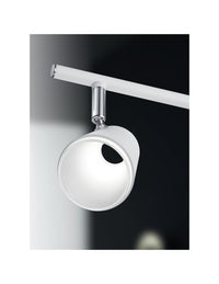 Plafoniera Bracci con 4 Faretti Spot Orientabili Narcos Bianco Trio Lighting