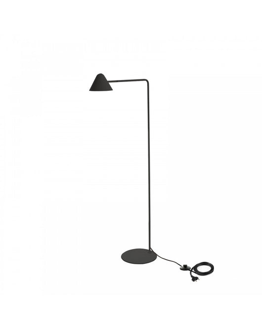 Lampada da terra LED Antares in metallo nero STS