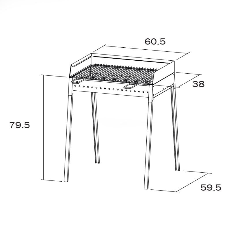 Barbecue in ferro cm 40 x 60 Stromboli