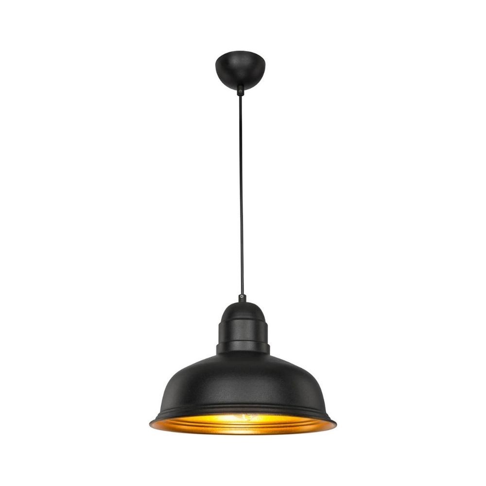 Lampada a sospensione Kumbet MDL3053 metallo nero interno oro EFFEZ