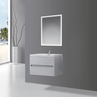 Mobile bagno sospeso Varano grigio chiaro 90x48x55 EFFEZ