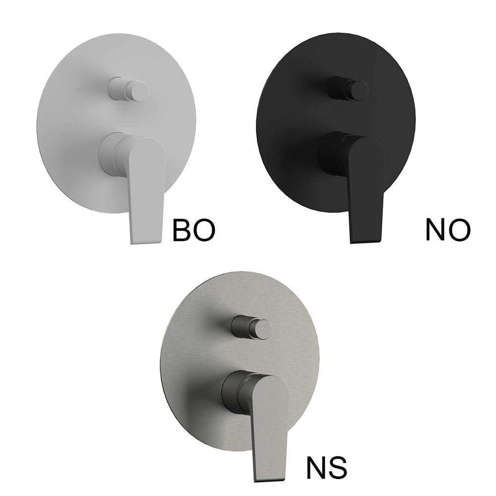 Monocomando incasso doccia con deviatore - Cromo