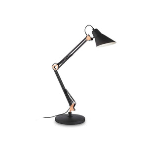 Lampada da tavolo SALLY TL1 nero-rame - L 230 x H 580 x P 360 mm