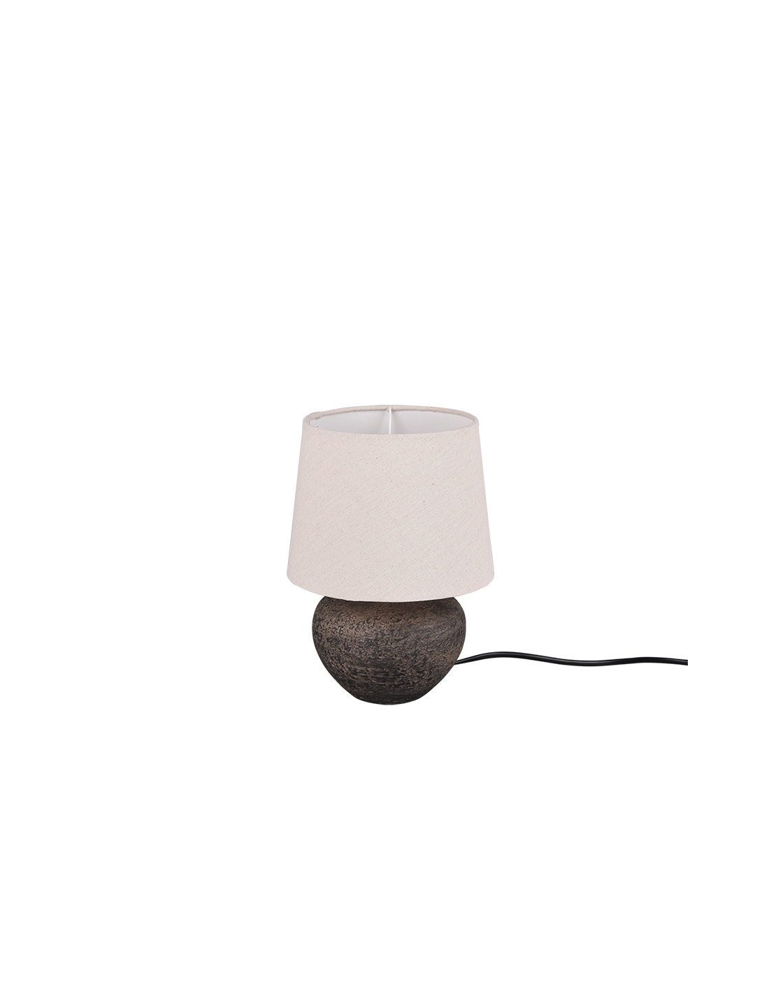 Lumetto Ceramica Marrone Paralume Beige Lou Trio Lighting