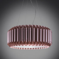 Sospensioni 3 Luci Pink Metal in Metallo Cromato cm. 60 x 31h