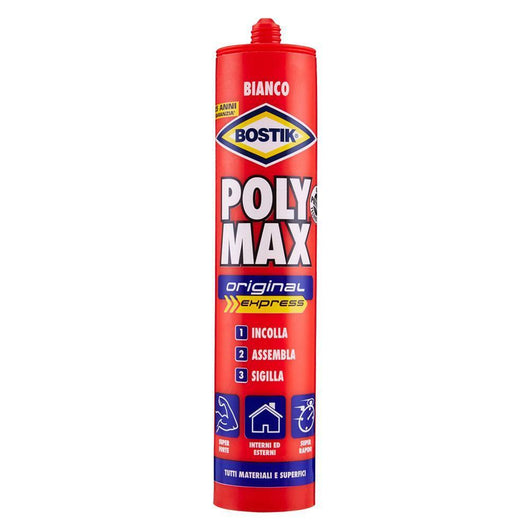 Adesivo Bostik Poly Max Original Express gr.425 - Nero, confezione da 12 pezzi.