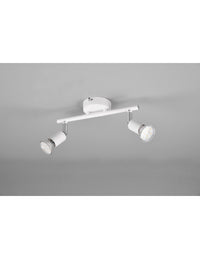 Lampada Doppio Spot GU10 Orientabile Paris Bianco della Trio Lighting.