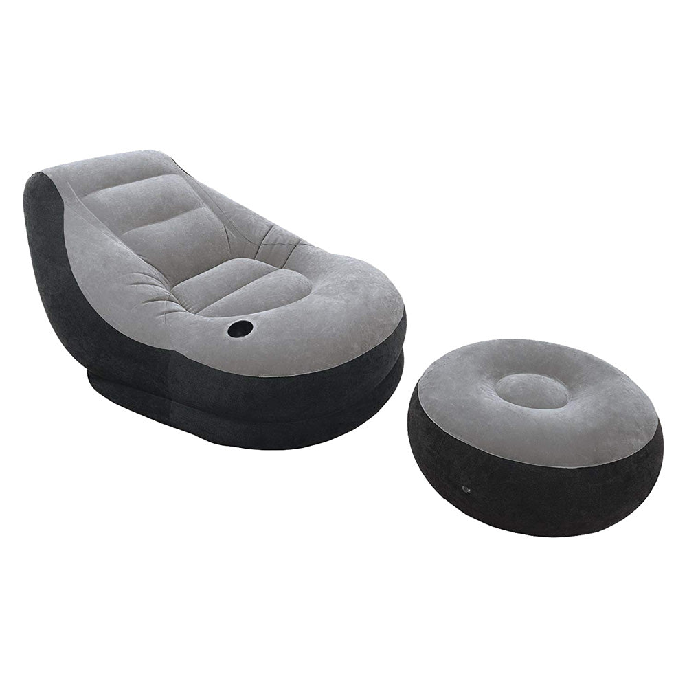 Poltroncina Airbed 'Lounge' Con Pouff Cm 99 X 130 X 76