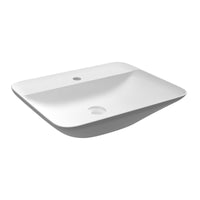 Lavabo rettangolare da appoggio 55x42cm, bianco