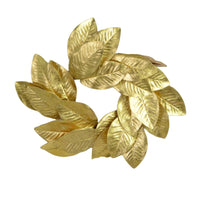 Crown with gold leaves cm ø30