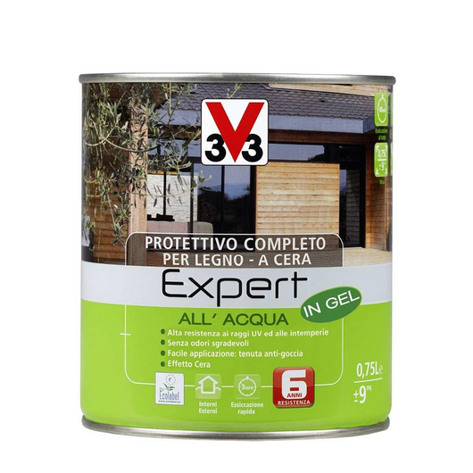 Protettivo Legno Expert Acqua Gel 3Lt Noce Medio