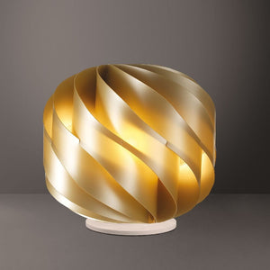 Lampada da Tavolo LAP New Gold in Plastica Cm. 15 x 15h