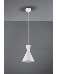 Sospensione Singola Doppio Cono Enzo Bianco Trio Lighting