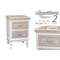 Comodino cassettiera  con due cassetti cm 37 x 33 x 53 h