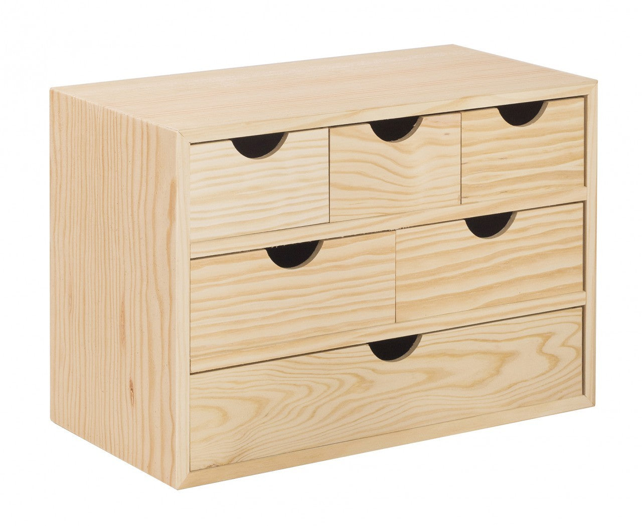 Cassettiera mini in legno cm 40 x 20 x 28 h