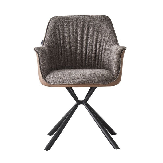 Sedia Aseat grigio con retro tortora  82x60.5x62 cm