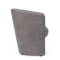 Poltrona in legno e tessuto Grigio Scuro BELIZE 64,5x63x h76 cm