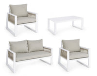 Set salotto giardino Captiva bianco