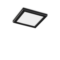 Lampada da soffitto Aura Square 3000K Nero - L220xH18xP220mm