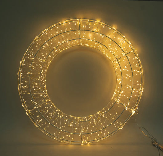 Corona luminosa 60 cm, 840 LED bianco caldo