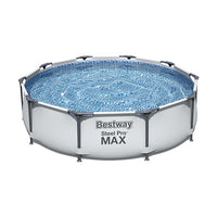 Piscina Fuori Terra Rotonda Steel Pro Max Con Pompa Filtro