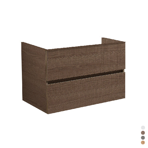 Base 2 cassetti Dearum - cm 80 x 45 x 52 - Frassino scuro