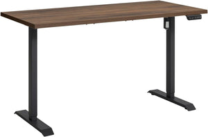 Scrivania Regolabile in Altezza Standing Desk con 4 Altezze Display e Motore 150x69 cm Noce Brera e Nero