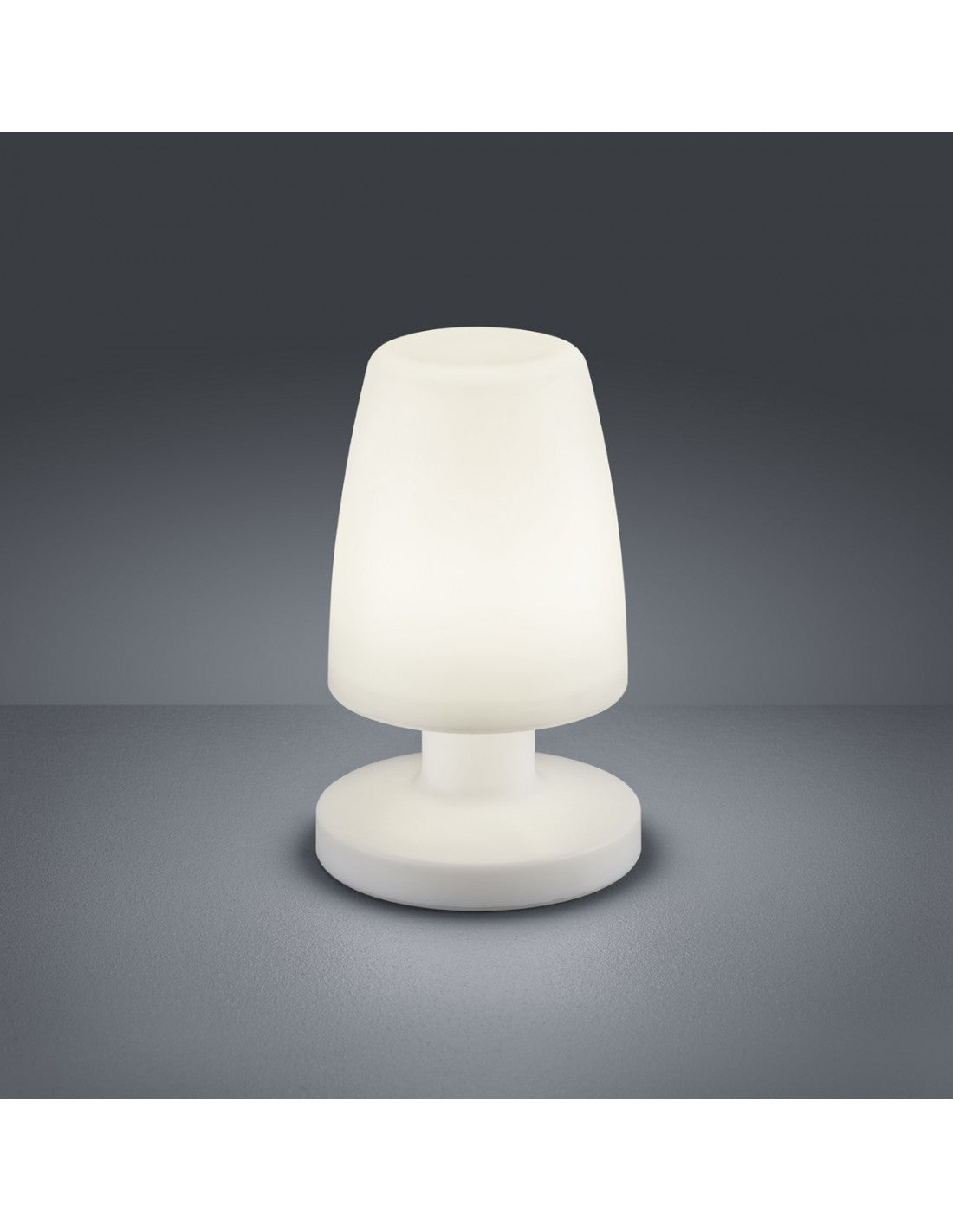 Lampada Da Tavolo Moderna Led Dora Bianco IP44 Ø13 cm Trio Lighting