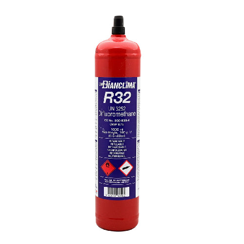 Bombola ricaricabile gas refrigerante R32 1,80 kg