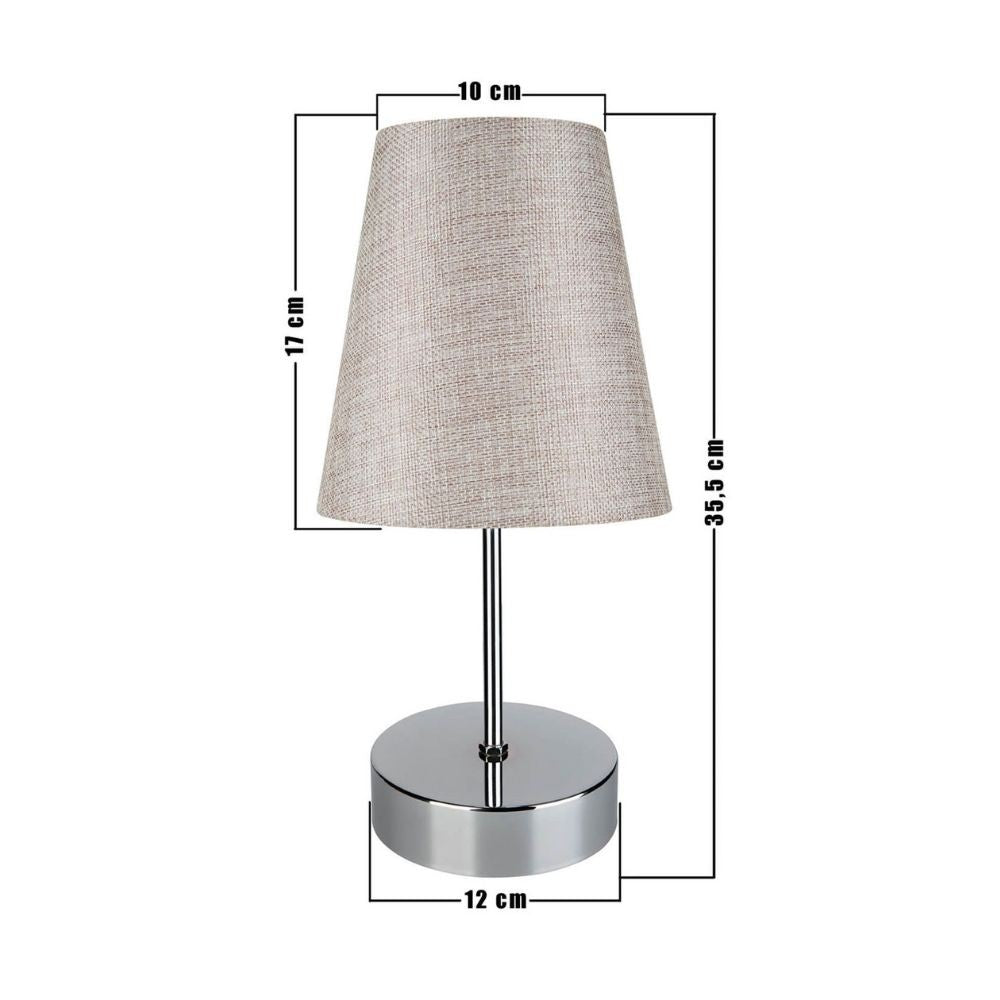 Lampada da tavolo Estelya AZ1068 cromo beige EFFEZ