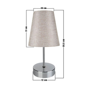 Lampada da tavolo Estelya AZ1068 cromo beige EFFEZ