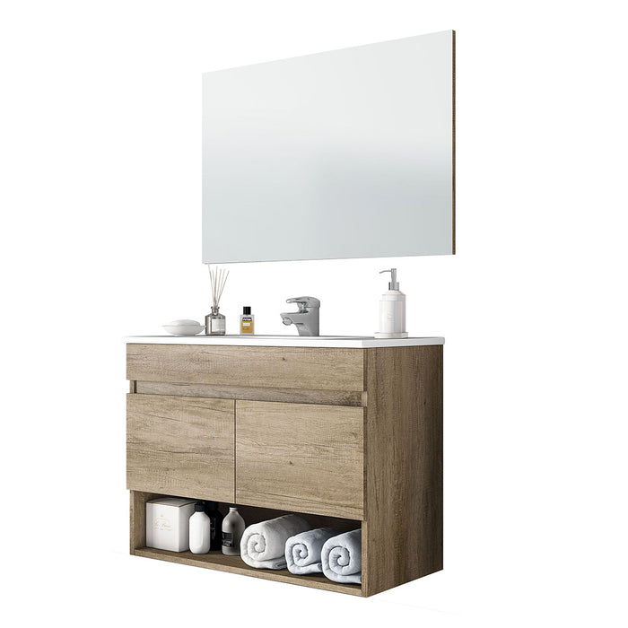 Mobile Bagno Sospeso Cotton/Clint (Da Montare)