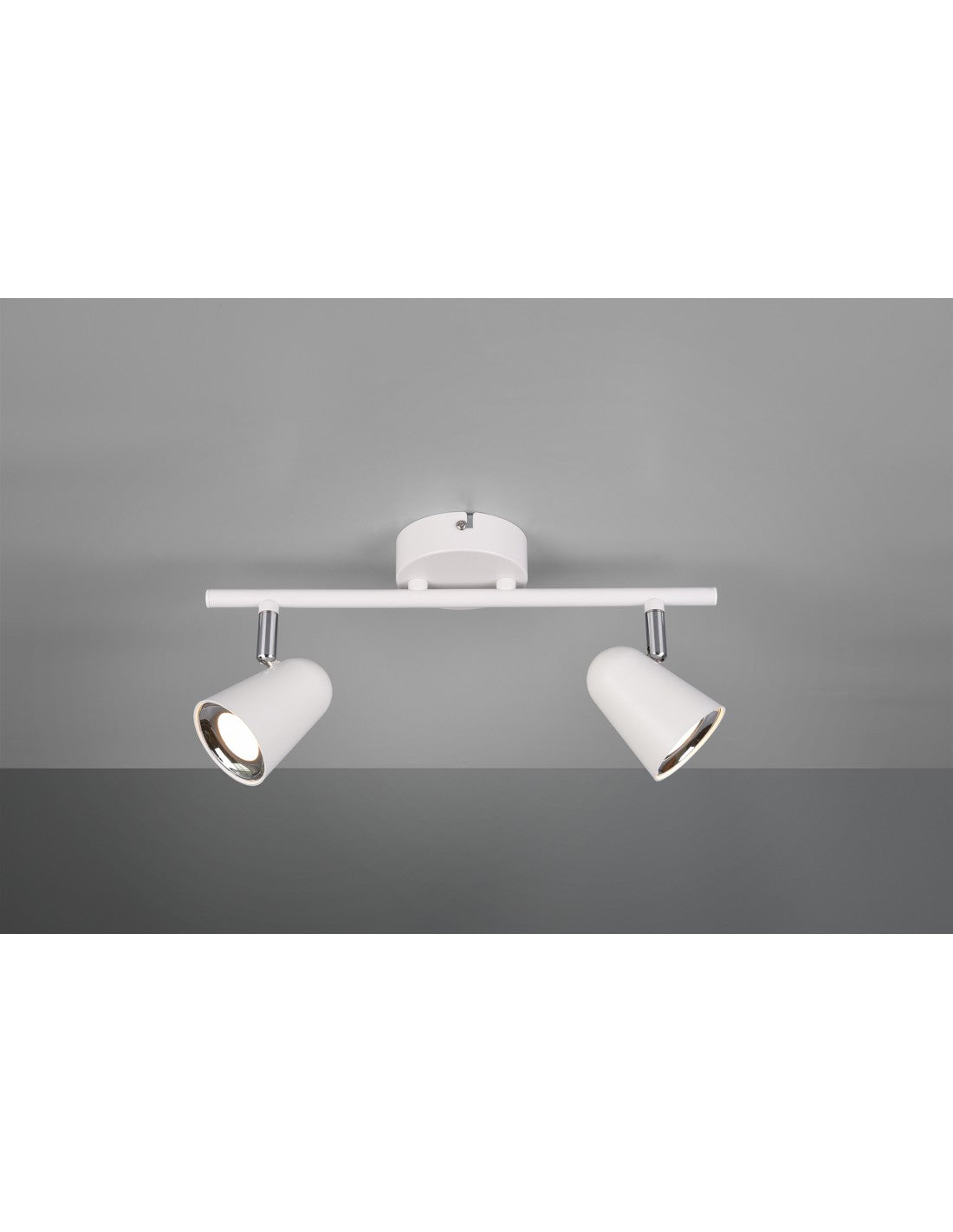 Faretto Toulouse Bianco 2 Spot Led L34 cm Trio Lighting