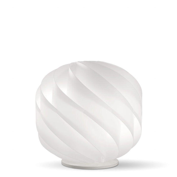 Lampada da Tavolo LAP Bianco in Plastica Cm. 40 x 39 h