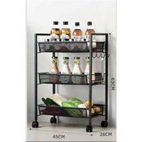 Carrello industrial ruote  per cucina  cm 45 x 27 x 63 h