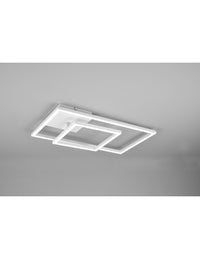 Lampada Da Soffitto Squadrata Orientabile Led Dimmer Padella Bianco Trio Lighting