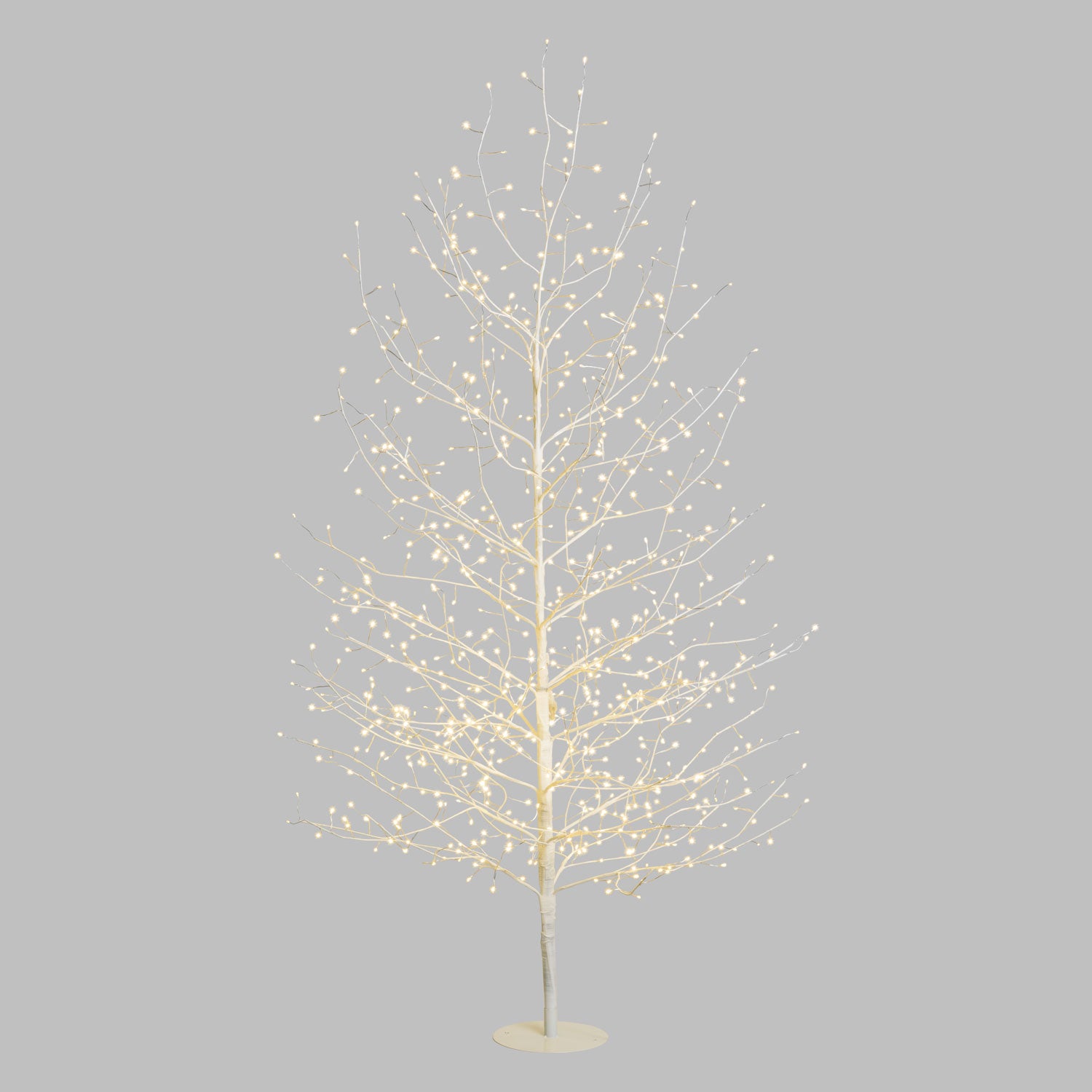 Albero Ramo TIGLIO Bianco H170cm 784 MicroLED FlashLED 4m+ø105xH170cm Luci di Natale