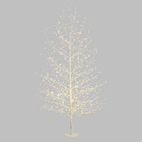 Albero Ramo TIGLIO Bianco H170cm 784 MicroLED FlashLED 4m+ø105xH170cm Luci di Natale