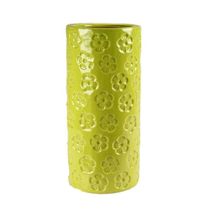 Portaombrelli in ceramica verde design cm 50 h