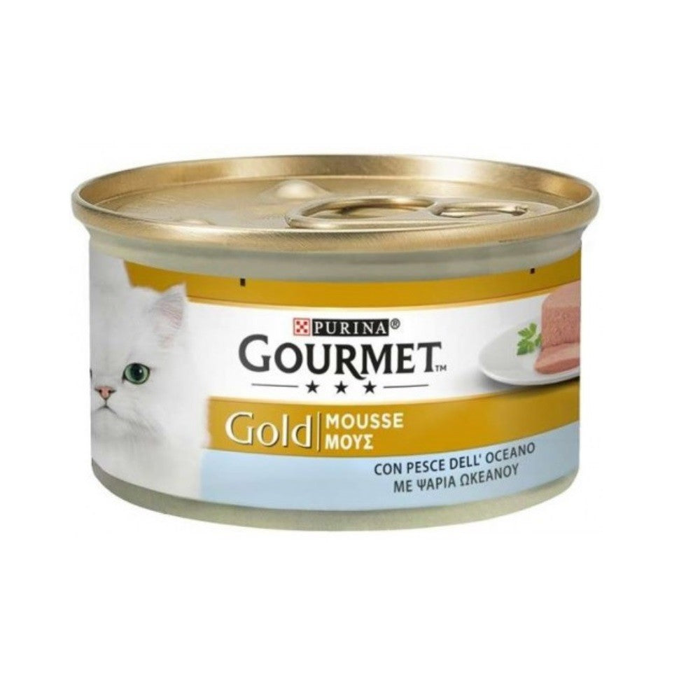 Gourmet Gold Mousse con pesce dell'Oceano Purina 85 grammi