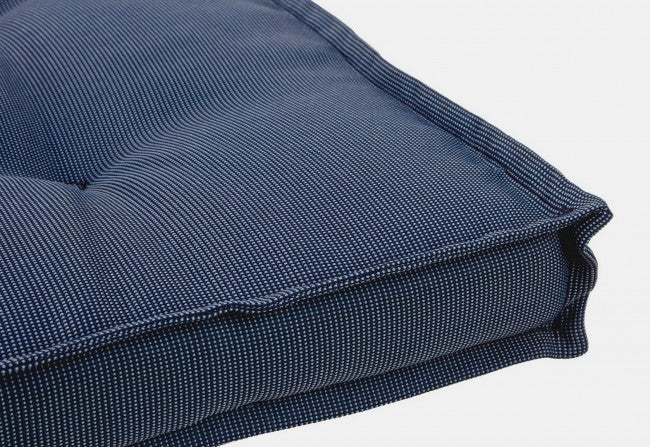 4x Cuscino quad 40a x 40b x 4h denim blu