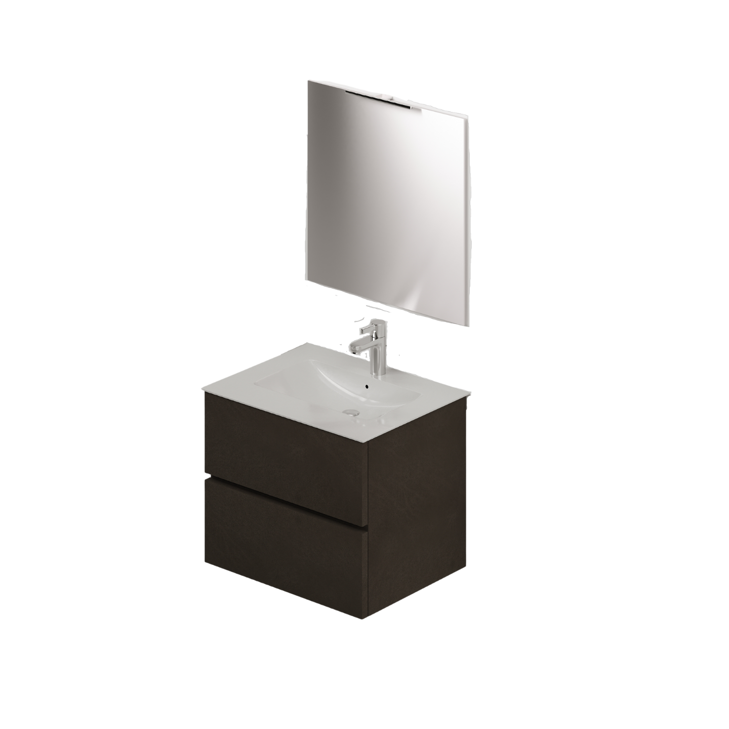 Composizione bagno da 60 colore Fango H54x61x46cm