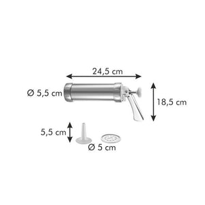 Pistola sparabiscotti / decoratore per torte Delicia in metallo