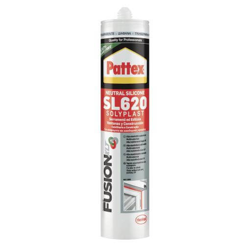 Silicone neutro Pattex SL620 per serramenti, edilizia, lattoneria e infissi - Antimuffa 300ml (Marrone RAL 8004)