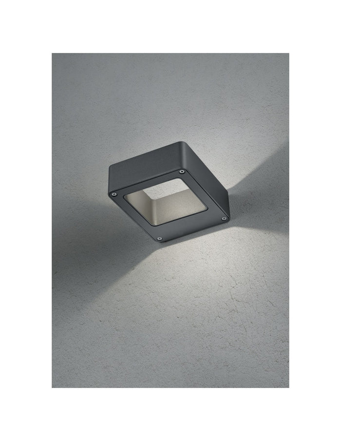 Applique Da Esterno Reno Doppia Luce Led IP54 Antracite Trio Lighting