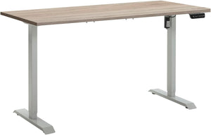 Scrivania Regolabile in Altezza Standing Desk Con 4 Altezze (150x69 cm) Colore Rovere Sonoma e Bianco