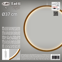 Cerchio Ø37cm led Legno Chiaro