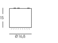 Lampada da soffitto in alluminio pressofuso, diffusore in vetro trasparente, 40W, 4240 lumen, luce calda alluminio